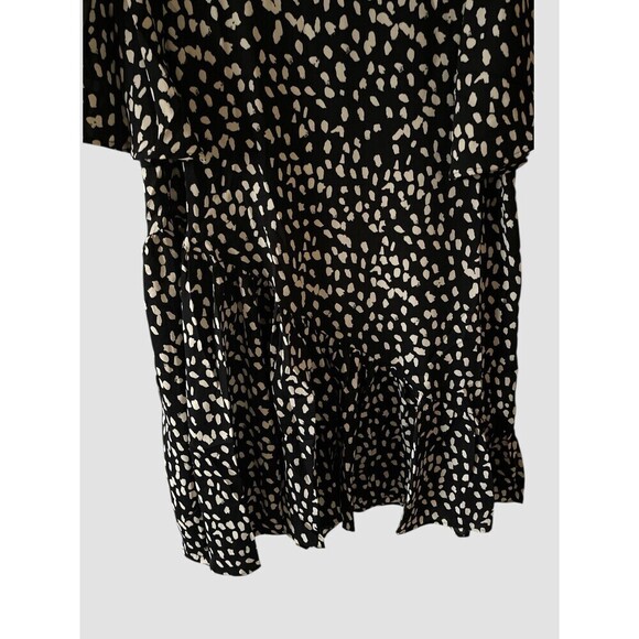 Hayden LA Women’s Dress Mini Asymmetrical Flowy Keyhole Back 3/4 Sleeve Lg NWT - Picture 3 of 7